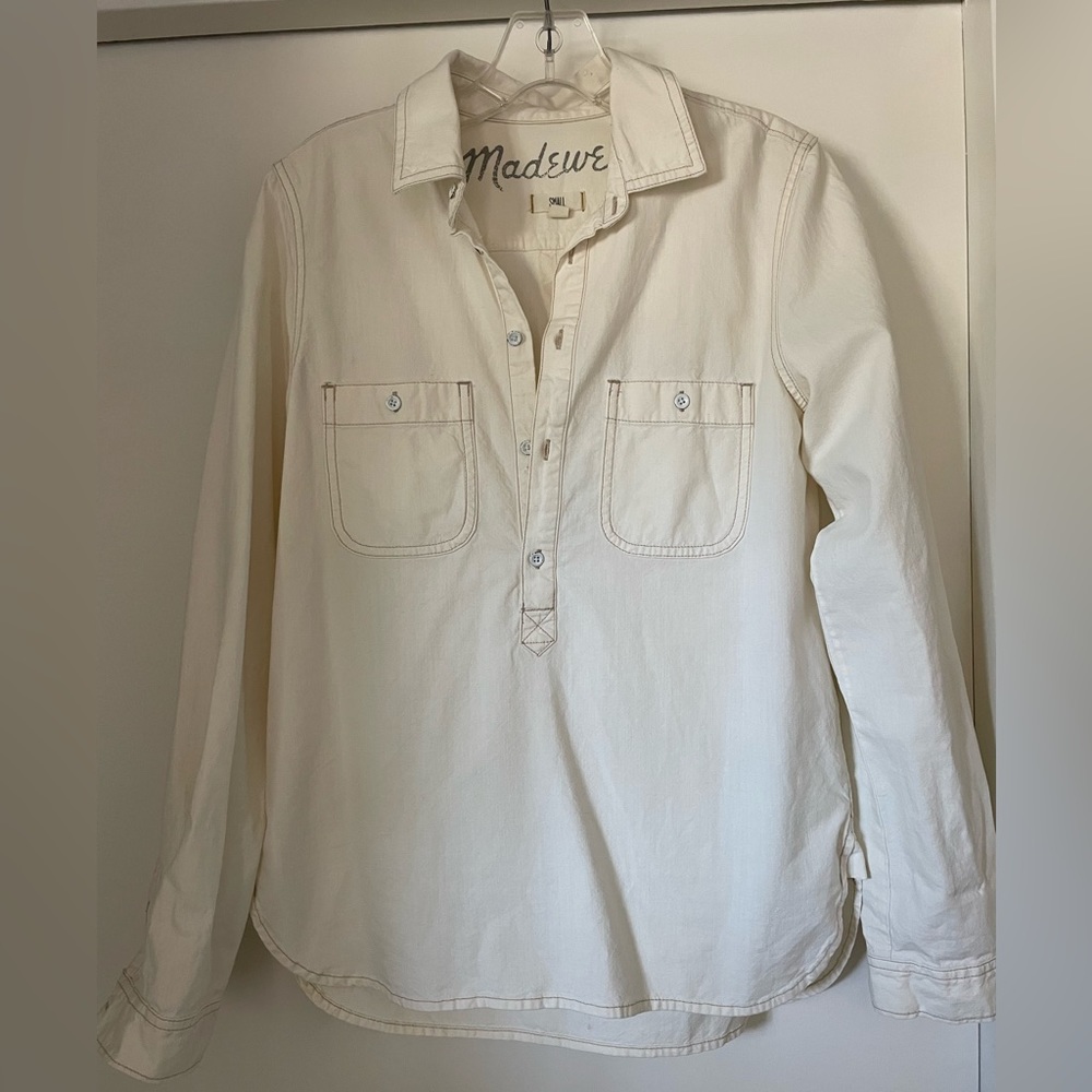 Madewell cotton Henley - Small